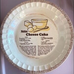 Watkins Cheesecake Recipe Pie Plate